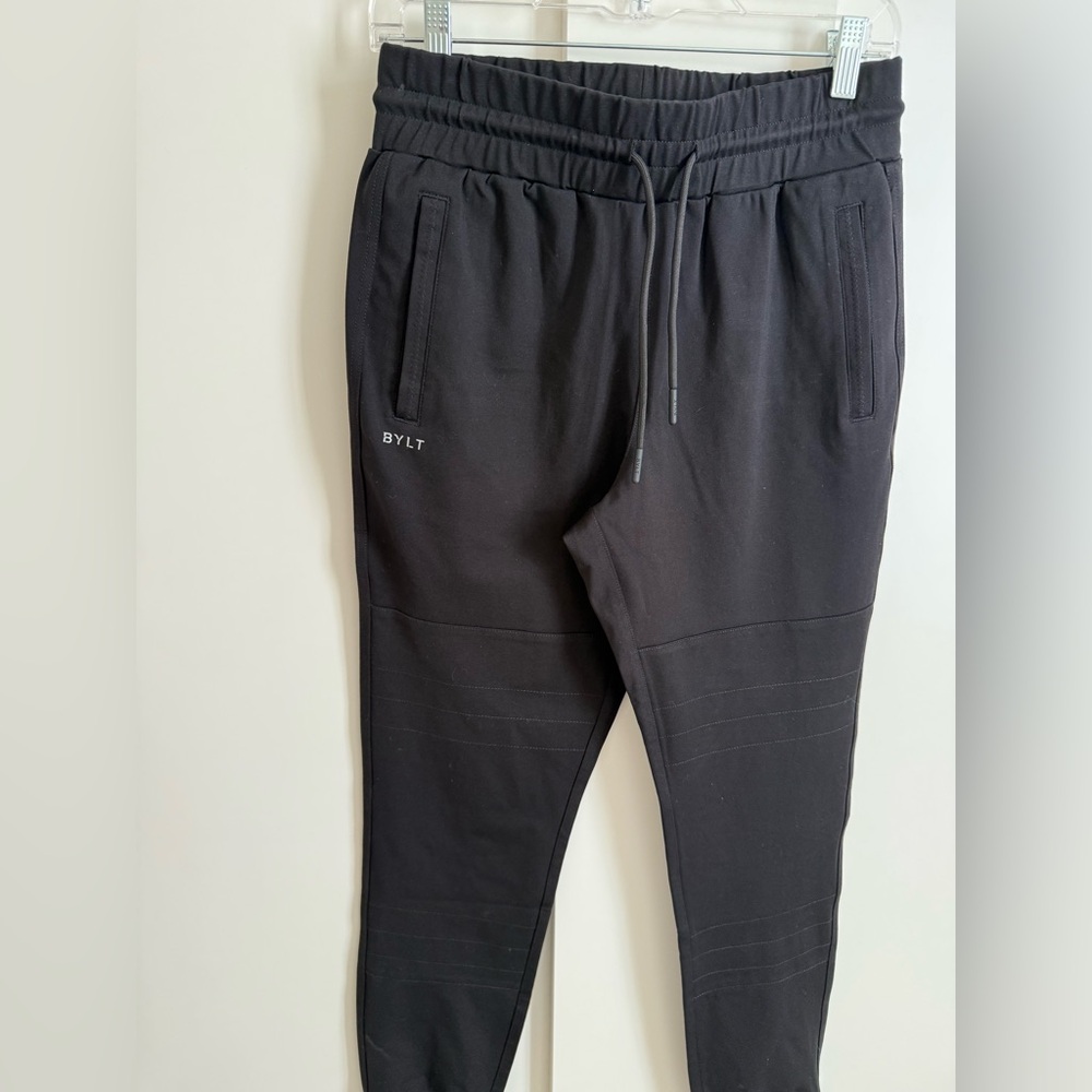 BYLT Premium Basics Joggers Black Weekend Athleisure Workout Wicking Comfortable - Picture 4 of 9
